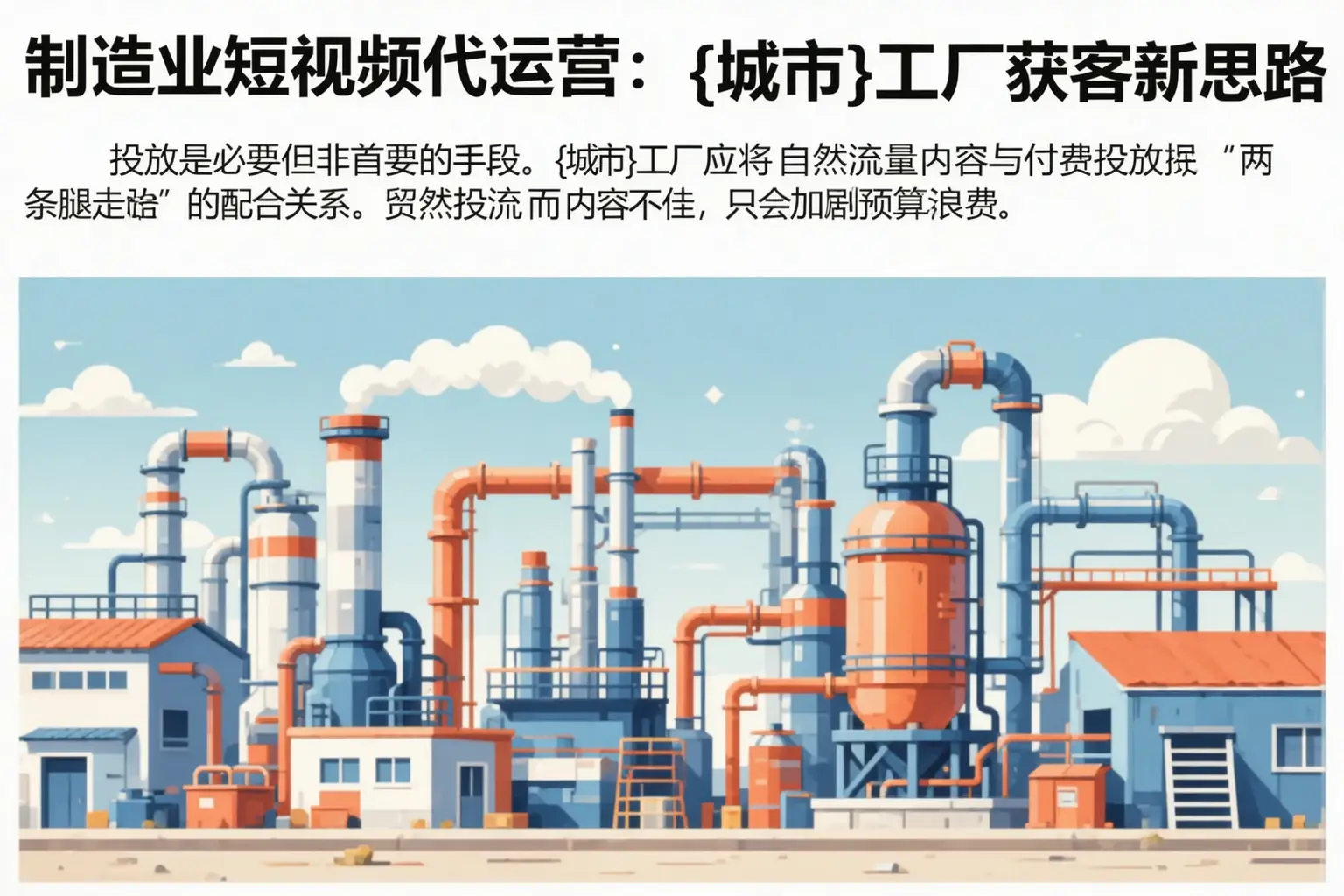 制造业短视频代运营:嘉黎工厂获客新思路